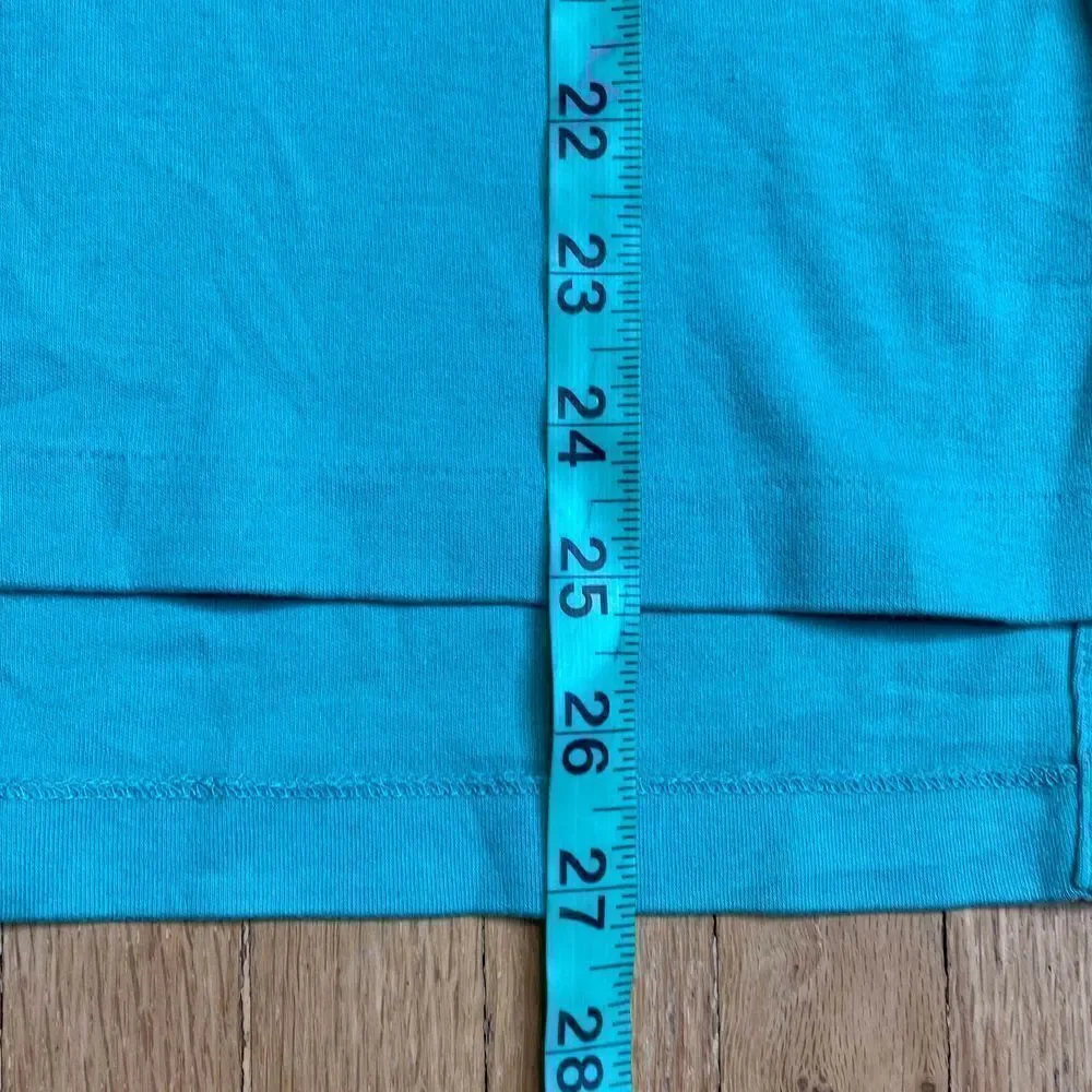 Mens Vintage Polo Ralph Lauren Polo Shirt Turquoise Green Blue Logo size Medium‎